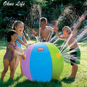 75cm Inflatable Outdoor Garden Set Beach Water Ball Lawn Play Ball Bath Swimming Toy Summer Party Bath Toys Kid Toy for Children