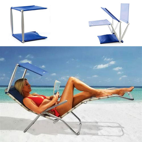 Lightweight Portable Beach, Swimingpool and Outdoor Sunshade Providing Cush N Shade UV,UVA,UVB Sun Protect Sunbed Awning