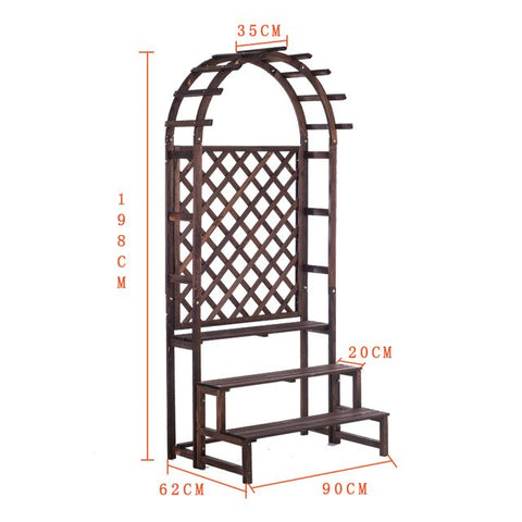 Floor flower stand wooden balcony flower rack solid wood flower rack indoor plant stand for living room flower pot plant rack