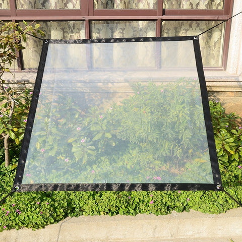 Transparent Thick Plastic Film Anti-freezing Rainproof Bird-proof Sunshade Windshield Cloth for Gardening Balcony Insulation