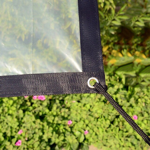 Transparent Thick Plastic Film Anti-freezing Rainproof Bird-proof Sunshade Windshield Cloth for Gardening Balcony Insulation