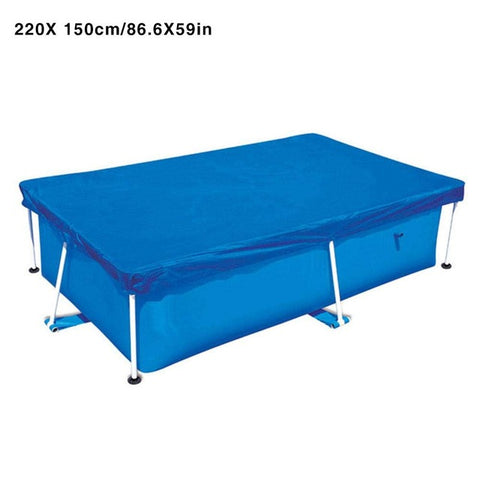 Lightweight Pool Cover Rainproof Protective Garden Thicken Home Keep Clean Rectangular Anti Dust Polyester Easy Use Above Ground