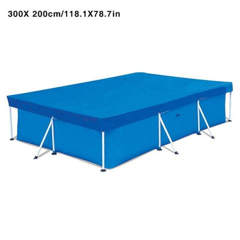 Lightweight Pool Cover Rainproof Protective Garden Thicken Home Keep Clean Rectangular Anti Dust Polyester Easy Use Above Ground