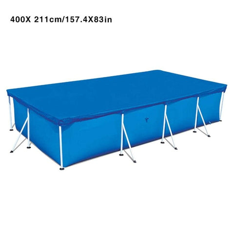 Lightweight Pool Cover Rainproof Protective Garden Thicken Home Keep Clean Rectangular Anti Dust Polyester Easy Use Above Ground