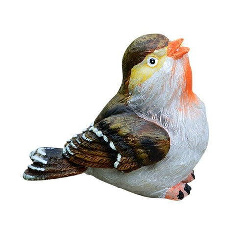 Cute Artificial Resin Birds Lawn Figurine Ornament Photo Props Yard Garden Craft Decor with Clip Party Decoration Gardening PY