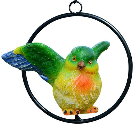 Cute Artificial Resin Birds Lawn Figurine Ornament Photo Props Yard Garden Craft Decor with Clip Party Decoration Gardening PY