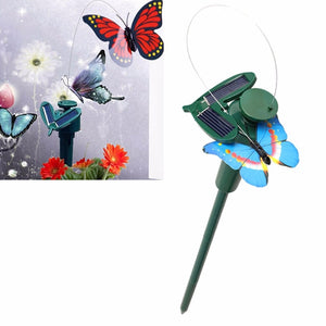 Solar Powered Dancing Flying Butterfly Birthday Gift Toy Balcony Garden Yard Decoration Flying Solar Toys For Children