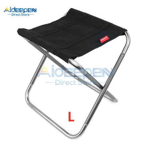 Aluminum Outdoor Folding Fishing Chair Ultra Light Weight Portable Folding Camping Picnic Stool Fishing Chair With Storage Bag