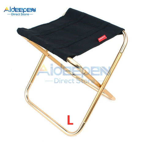 Aluminum Outdoor Folding Fishing Chair Ultra Light Weight Portable Folding Camping Picnic Stool Fishing Chair With Storage Bag