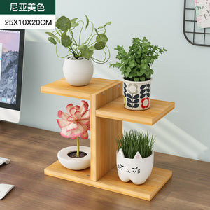 Flower Rack Small-scale Meaty Shelves Simplicity Multi-storey Mini Province Space Originality Balcony Desk Upper Admission Shelf