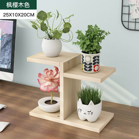 Flower Rack Small-scale Meaty Shelves Simplicity Multi-storey Mini Province Space Originality Balcony Desk Upper Admission Shelf