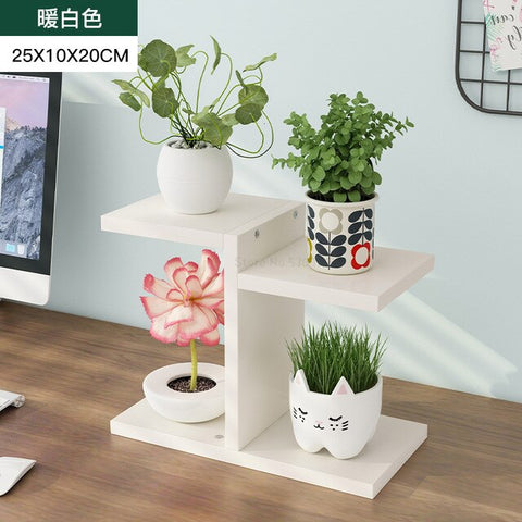 Flower Rack Small-scale Meaty Shelves Simplicity Multi-storey Mini Province Space Originality Balcony Desk Upper Admission Shelf