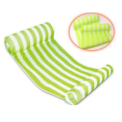 Stripe Floating Sleeping Bed Water Hammock Lounger Chair Inflatable Air Mattress Summer Holiday Swimming Pool Beach  Drifter