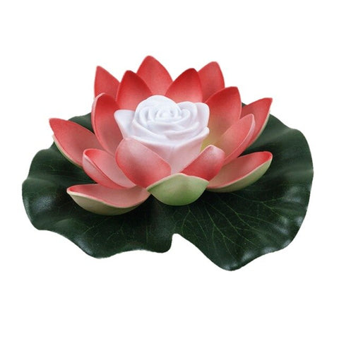 LED Energy Saving Lotus Lamp For Garden Pool Pond Fountain Decoration 18-28cm Artifical Floating Lotus Solar Powered Dropshippin