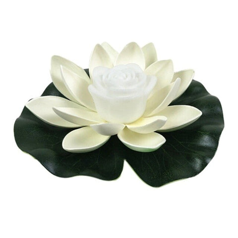 LED Energy Saving Lotus Lamp For Garden Pool Pond Fountain Decoration 18-28cm Artifical Floating Lotus Solar Powered Dropshippin