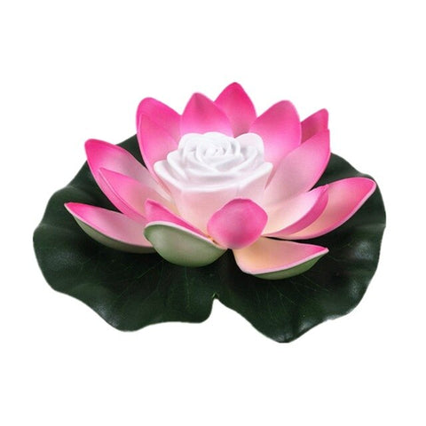 LED Energy Saving Lotus Lamp For Garden Pool Pond Fountain Decoration 18-28cm Artifical Floating Lotus Solar Powered Dropshippin