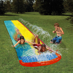 4.8m Giant Surf 'N Double Water Slide Inflatable Play Center Slide For Children Summer Backyard Swimming Pool Games Outdoor Toys