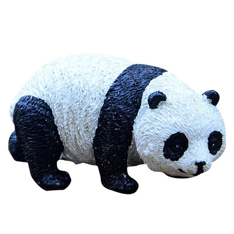 Resin Mini Panda Jewelry Micro Landscape Sculpture Decoration Gardening Micro-Landscape Simulated Life-like Panda Small Ornament