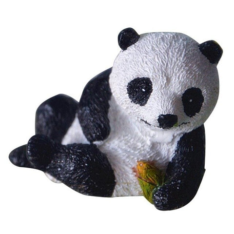 Resin Mini Panda Jewelry Micro Landscape Sculpture Decoration Gardening Micro-Landscape Simulated Life-like Panda Small Ornament