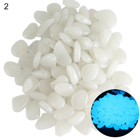 10Pcs Luminous Glowing Artificial Pebbles Stone Glow In The Dark Aquarium Fish Tank Bonsai Garden Decor Home Ornament