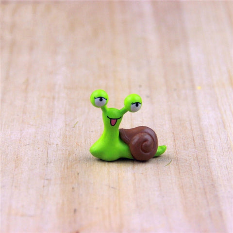 5PCS Miniature Snail Figurine Decor Fairy Garden Dollhouse Ornament DIY home decoration accessories Tools Supplies Figurine