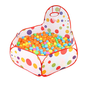 Kids Play Tent Ball Pit Pool with Basketball Hoop Red Zippered Zippered Storage Bag for Toddlers Baby Pets Playpen NO BALLs Hot