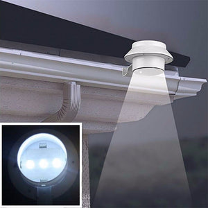 3 LED Solar Energy Saving Light for Outdoor Garden Landscape Yard Fence Gutter Wall Roof Backyard Lighting Hand Lamp